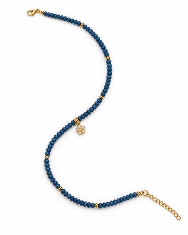 Navy Blue Capri Necklace