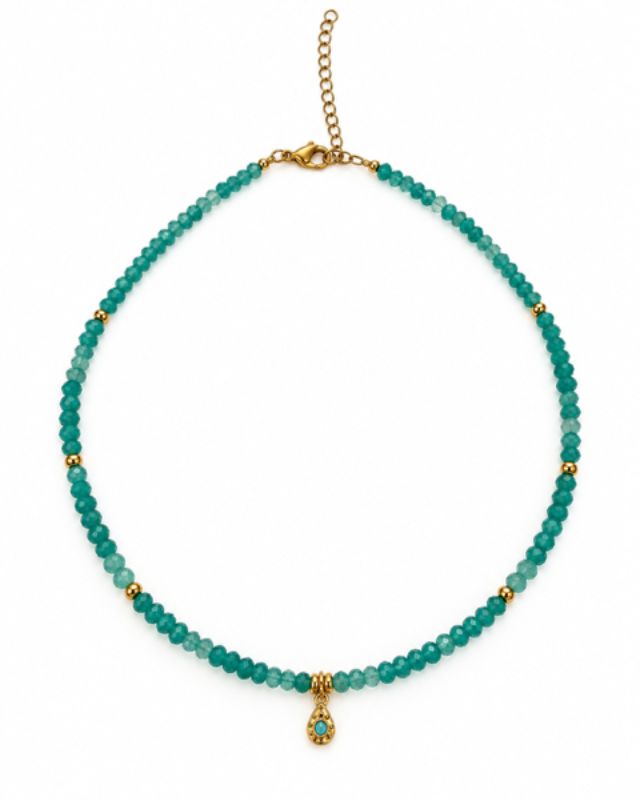 Celeste Blue Capri Necklace