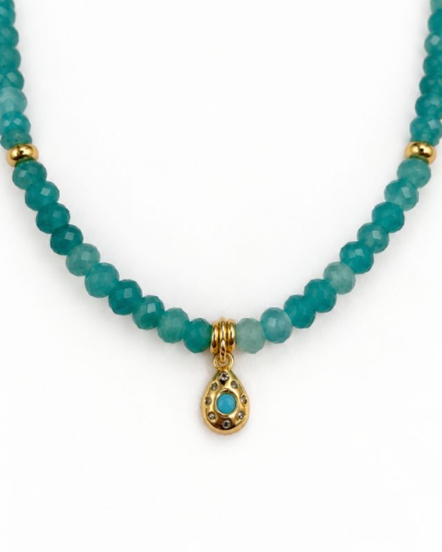 Celeste Blue Capri Necklace