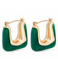 Green Oval Hoops